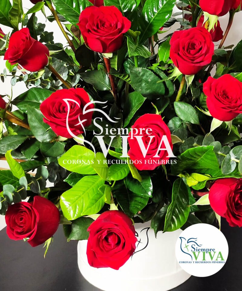 Arreglo de 32 Rosas Rojas y gardenias CODAF400-2-log